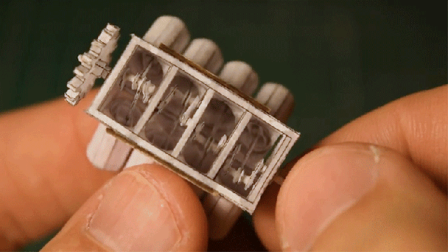 You Need A Surgeon’s Skills To Build A Tiny Working V8 Engine From Paper