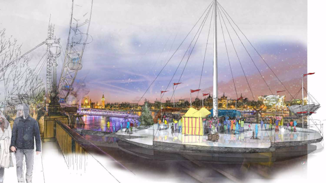 Natural Ice Rinks Would Turn London’s Thames Into A Winter Wonderland