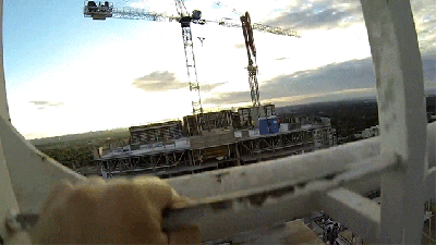 Climbing And Operating A Tower Crane Is A Real Life Nightmare