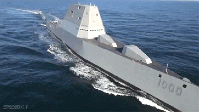 Here’s The First Footage Of US Navy’s New Badass Zumwalt-Class Destroyer At Sea