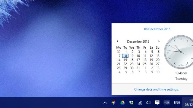 Bring Back The Classic Clock In Windows 10