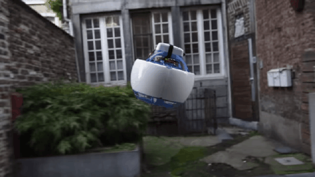 This Soccer Ball-Sized Flying Robot Hovers Around Town To Do Your Bidding