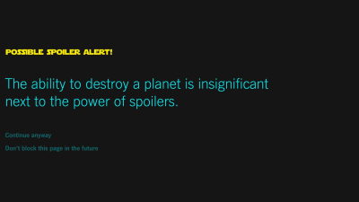This Chrome Extension Will Block Star Wars Spoilers For You