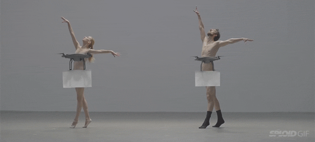 Naked Dancers Get Cleverly Censored With Flying Drones (NSFW)