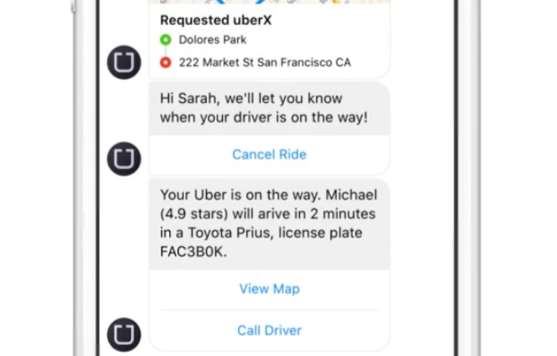 You Can Now Order An Uber From Facebook Messenger