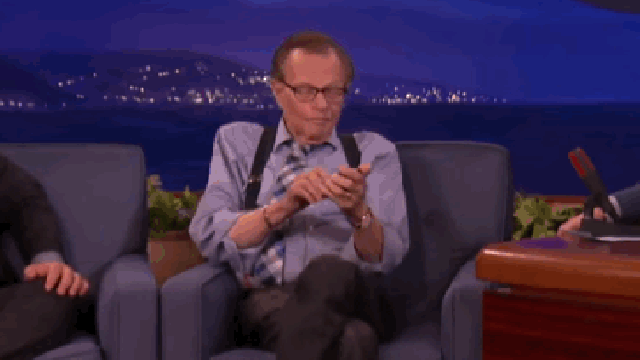Larry King Sure Does Love Old Technology