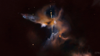 Gorgeous Hubble Flyby Reveals A Lightsaber In Space