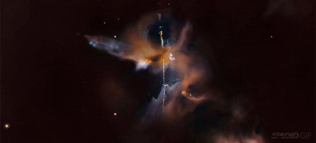 Gorgeous Hubble Flyby Reveals A Lightsaber In Space