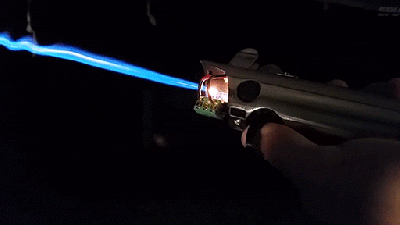 This Lightsaber Made With A Thin Burning Flame Is So Bad Arse
