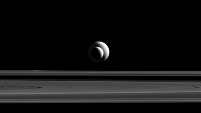 When Enceladus And Tethys Align, Fantastic Pictures Happen