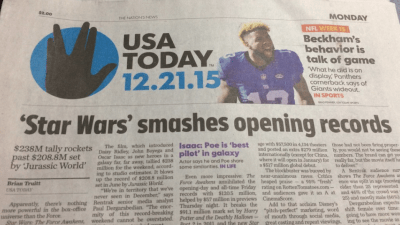 Obviously There Are A Bunch Of Trekkies Designing USA Today