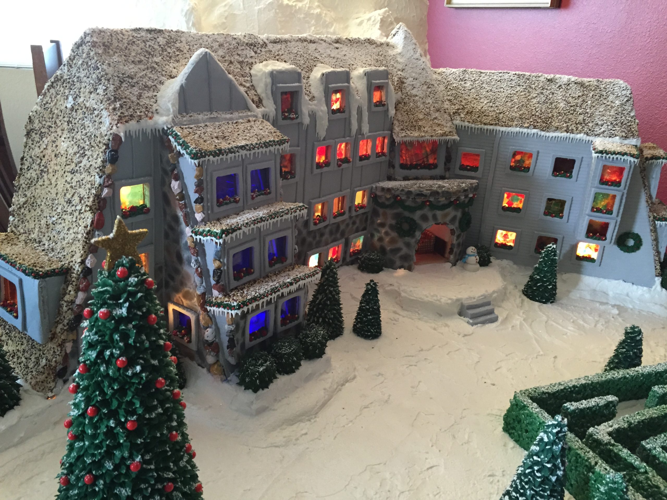 I Hope No One Tries To Hack This Shining-Inspired Gingerbread Hotel To Pieces With A Knife