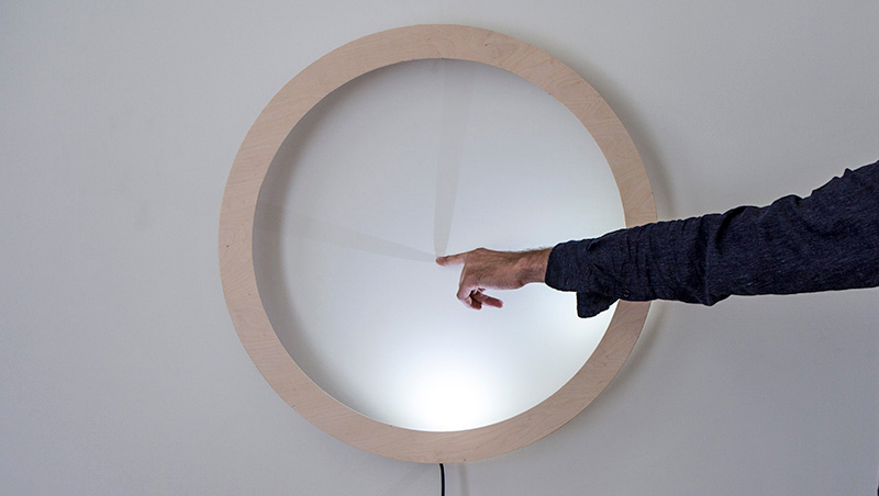 Pointing At This Glowing Clock Isn’t Rude, It’s The Only Way To Display The Time