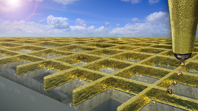 Microscopic 3D-Printed Gold Walls Could Make More Sensitive Touchscreens
