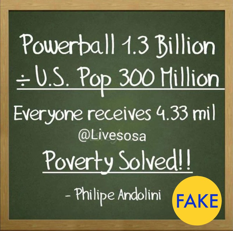 American Powerball Maths: $1.3 Billion Divided By 300 Million Is Actually $4.33