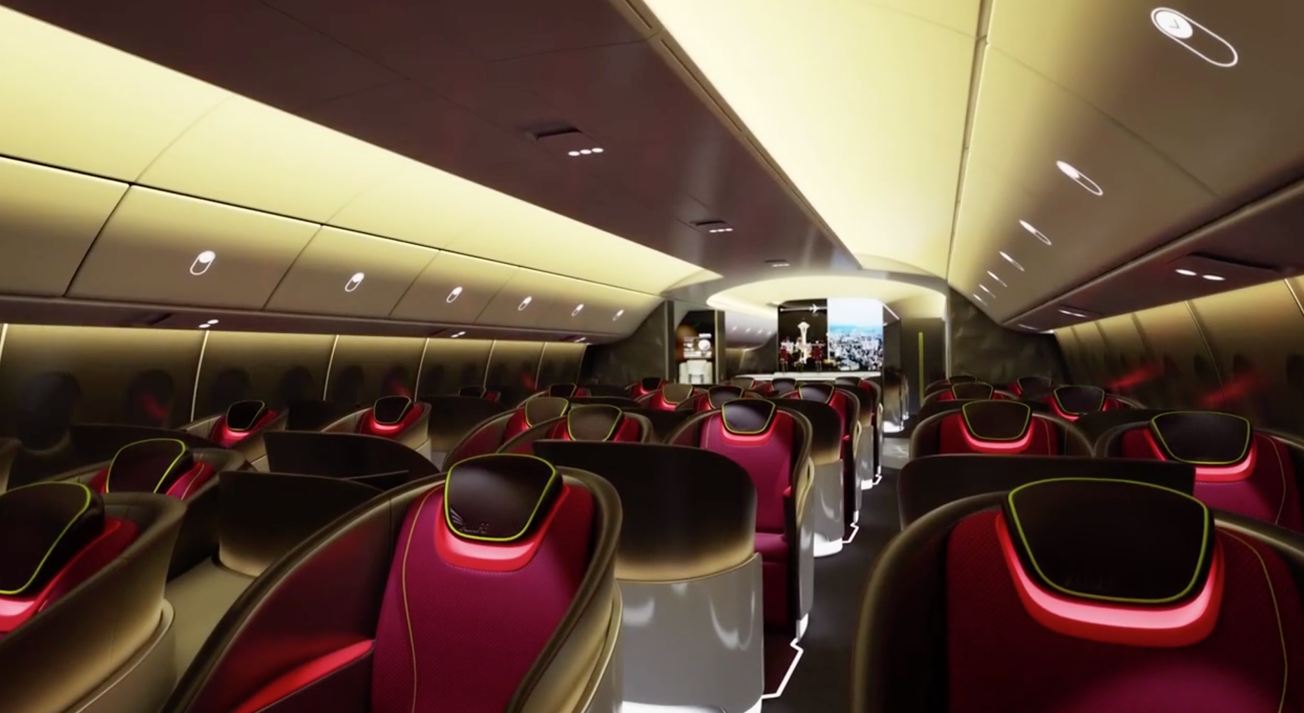 Boeing Wants To Turn The Interiors Of Its Planes Into Giant Screens