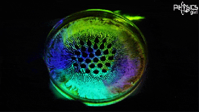 Mixing Glow Sticks With Ferrofluid And Magnets Basically Breaks The Visible Spectrum