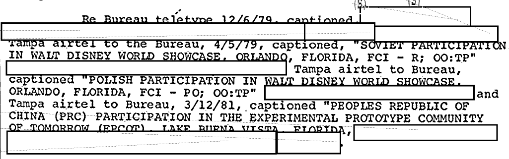FBI Worried About Communist Spies Invading Disney Theme Park