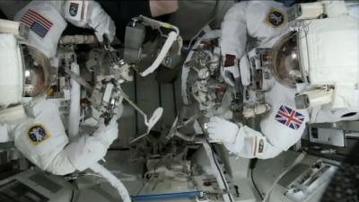 Live Video: Watch Astronauts Move Around Outside The Space Station