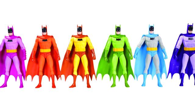 We’re Finally Getting Those Rainbow Batman Figures
