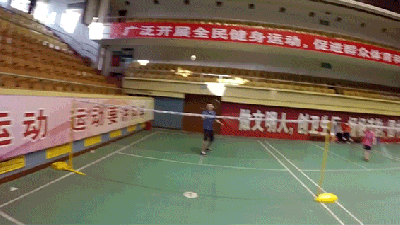 The First Person View Of Badminton Is Intense