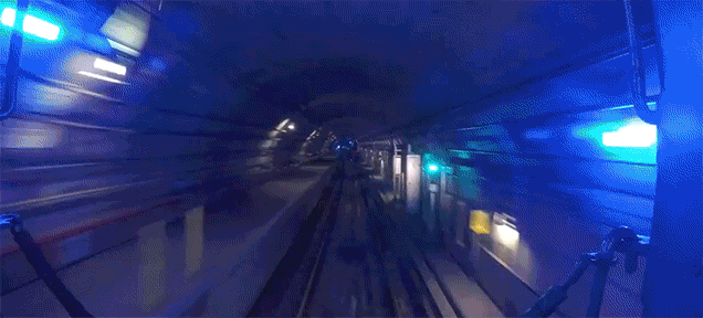 Watch A Train Travel Inside The Tunnels Of The New York City Subway System