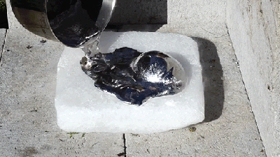 What Happens When You Pour Molten Aluminium Onto Liquid Nitrogen And Dry Ice?