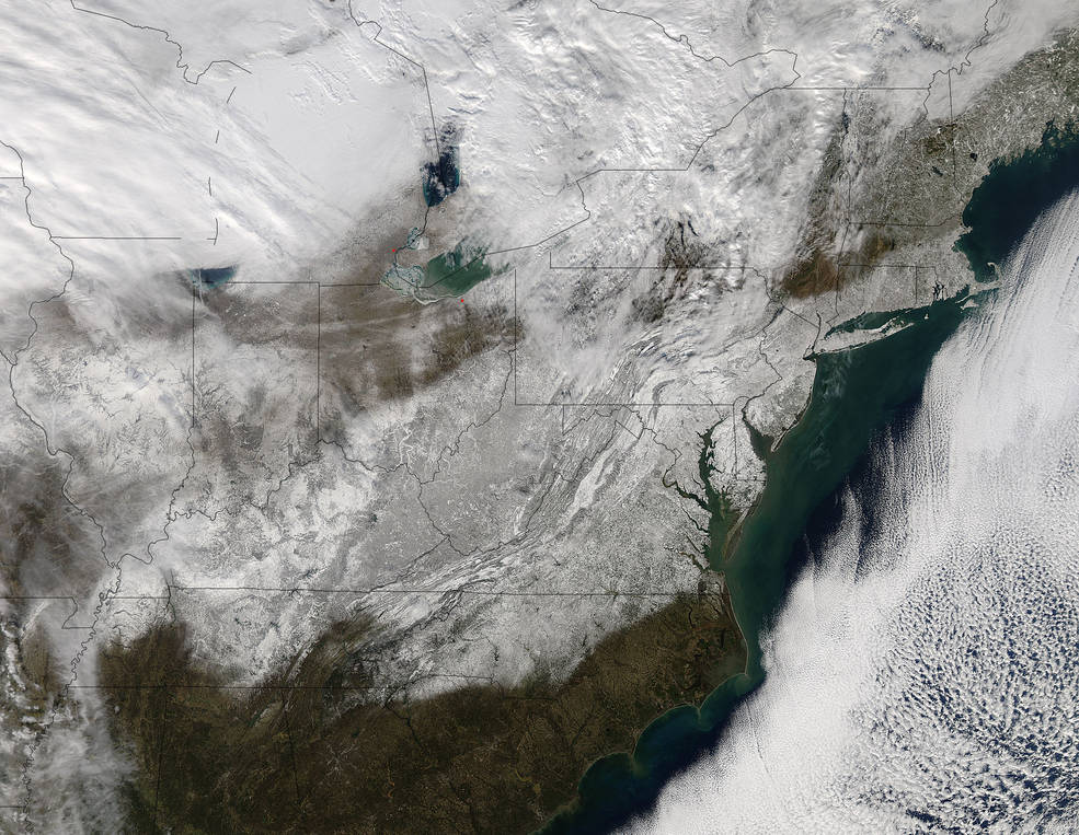 Look How Much Snow Fell On The US Northeast This Weekend