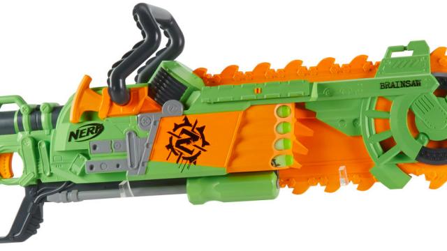 Nerf’s New Brainsaw Blaster Includes A Spinning Foam Chainsaw