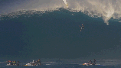 Watch A Surfer Survive A Wild Wipeout Off A 12-Metre Wave