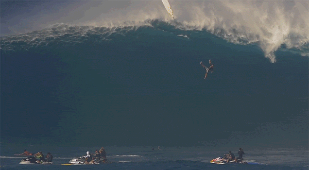 Watch A Surfer Survive A Wild Wipeout Off A 12-Metre Wave