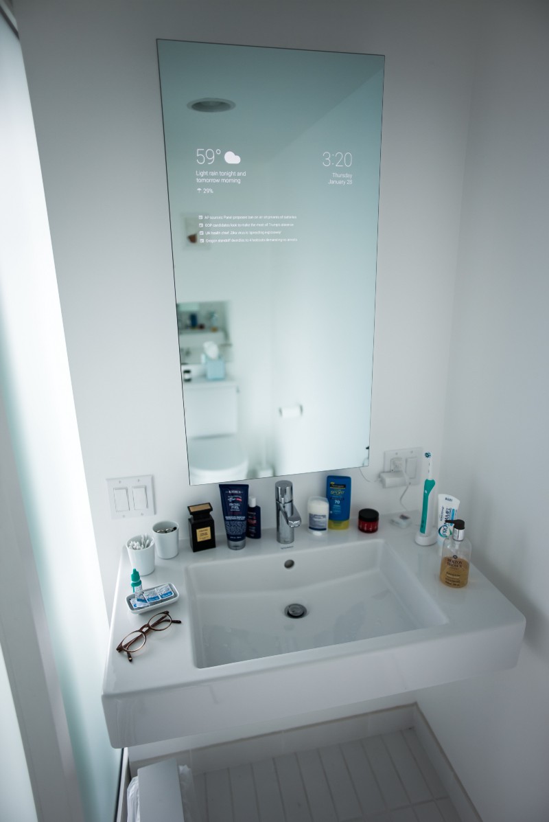 I Want This Google Now Mirror In My Bathroom Immediately