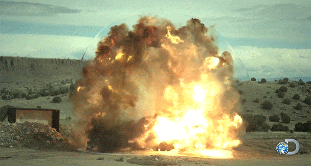 The Intense Shockwave Of Flattening A Car Into A Pancake With Explosives
