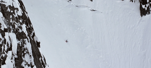 Skier Somehow Survives A Terrifying 300 Metre Tumble Down A Mountain