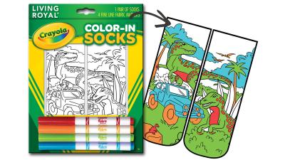 Crayola’s Colour-In Socks Will Always Perfectly Match Your Outfit