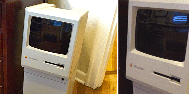 Turn A Broken 1986 Macintosh Plus Into An Amusing Rubbish Bin