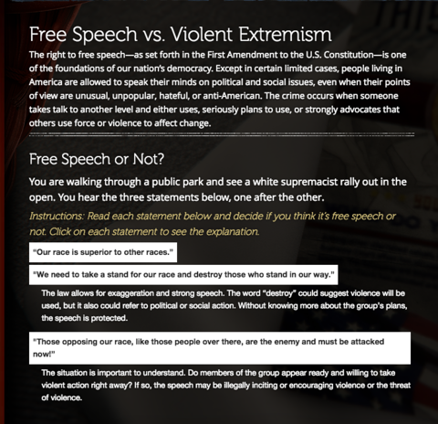 US Tax Dollars Paid For This Awful FBI Site That Teaches Teens To Spot Violent Extremists
