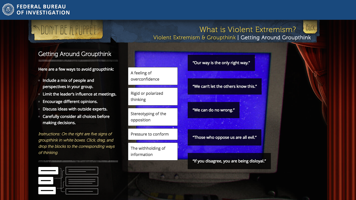 US Tax Dollars Paid For This Awful FBI Site That Teaches Teens To Spot Violent Extremists