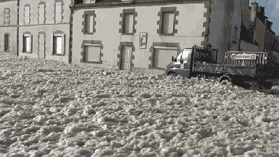 French Town Attacked By Foam, Is Foam Town Now 