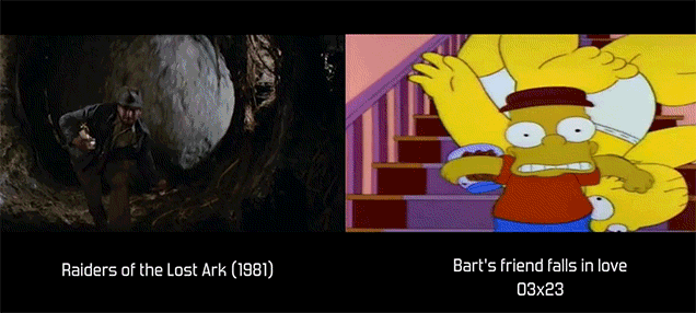Watch The Movie References Used By The Simpsons Side-By-Side With The Actual Scene (NSFW)