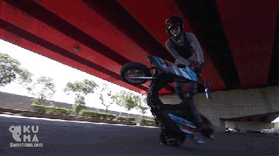 These Stunt Tricks On A Moped Are Totally Wild