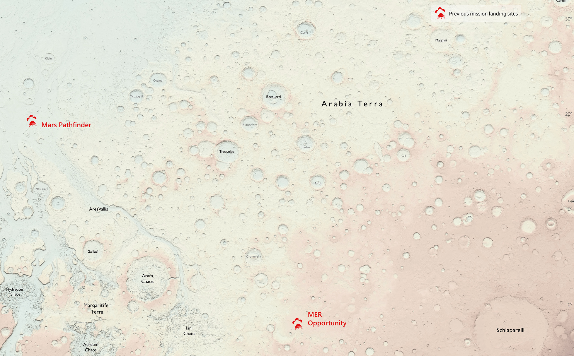 We Think These Martian Roadmaps Accidentally Revealed The Site Of An Upcoming Mars Landing