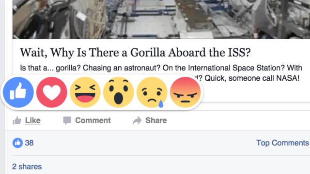 Facebook’s New Reaction Buttons Go Live Today