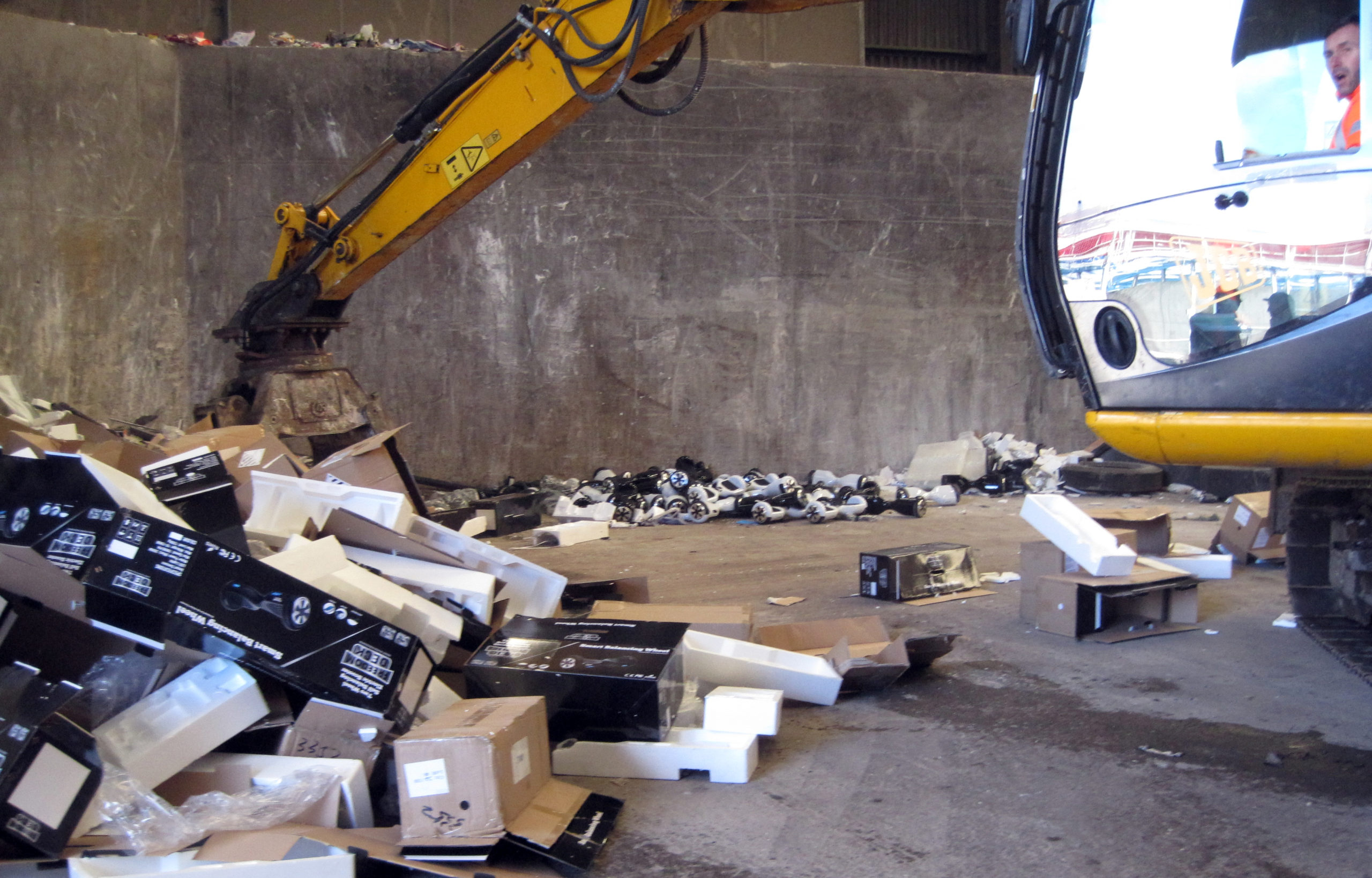 Feast Your Eyes On The Glory Of 90 Hoverboards In A Giant, Exploded Pile