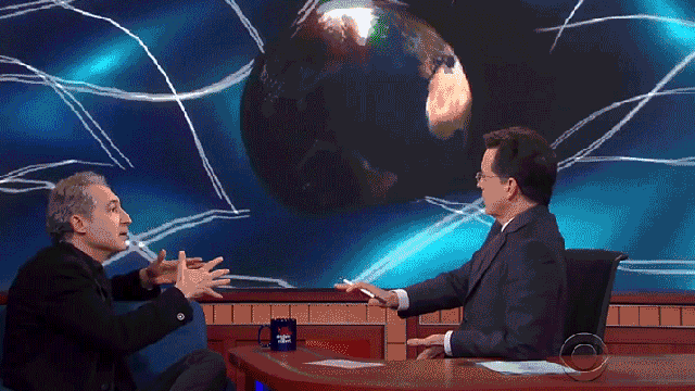 A Brilliant Physicist Explains Gravitational Waves To Colbert