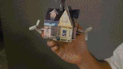 An Adorably Tiny RC Version Of The House From Up That Can Be Flown Indoors