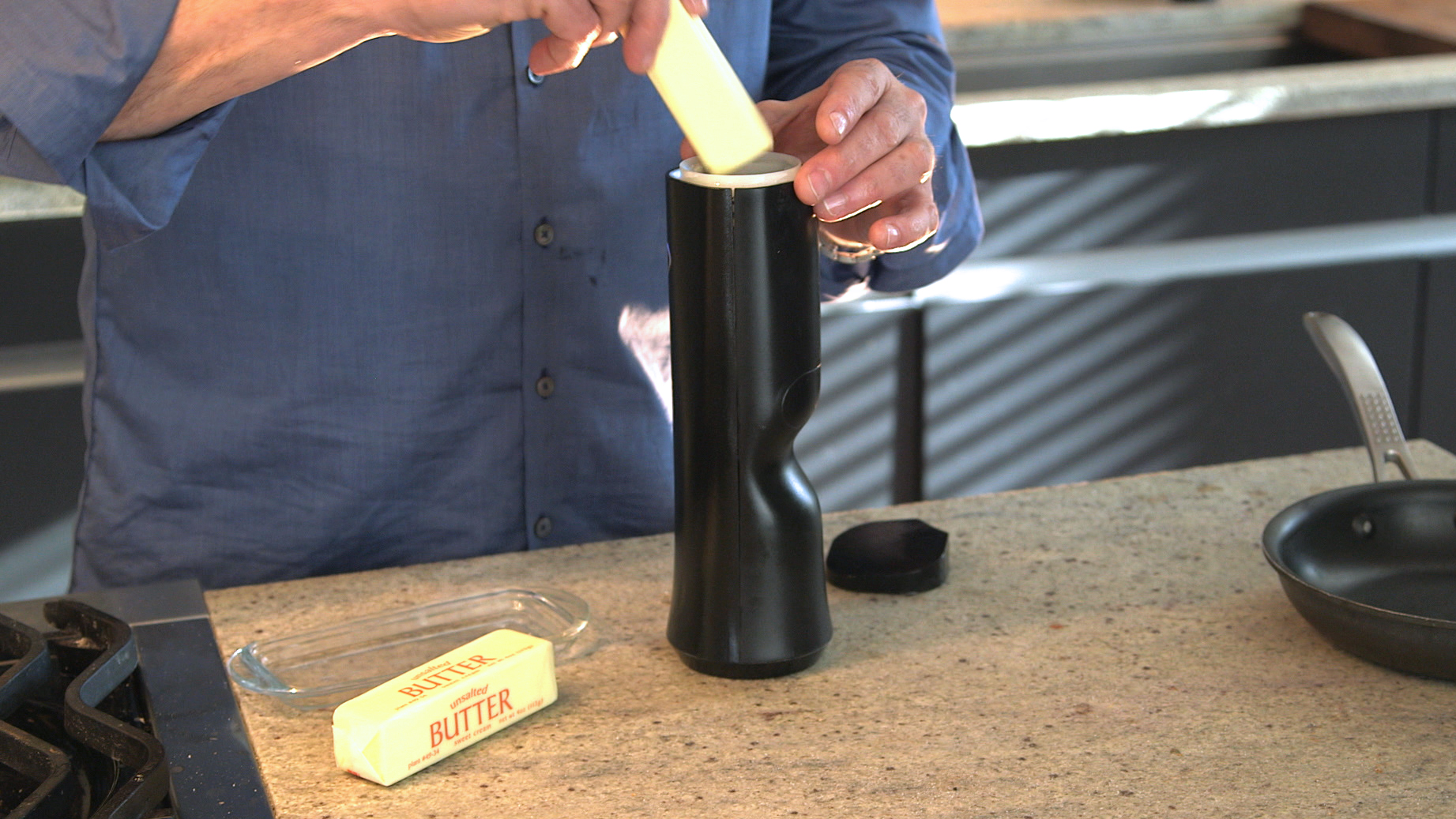 This Kitchen Tool Turns Sticks Of Butter Into Sprayable Deliciousness