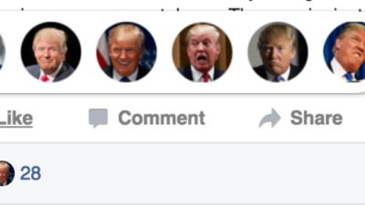 How To Swap Facebook’s New Reaction Emojis With Donald Trump Or Pokémon