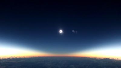 Watching A Solar Eclipse From A Plane Is Wonderfully Apocalyptic
