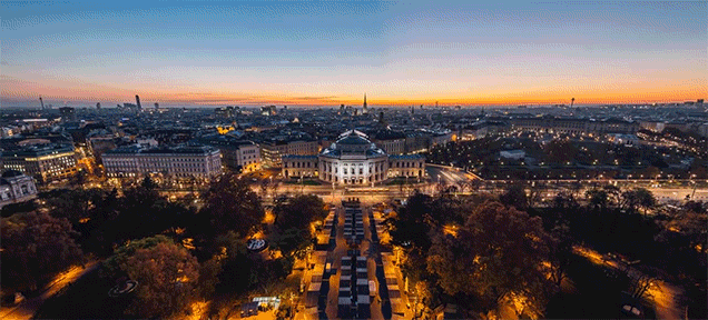Beautiful Video Zooms All Over Vienna, Austria